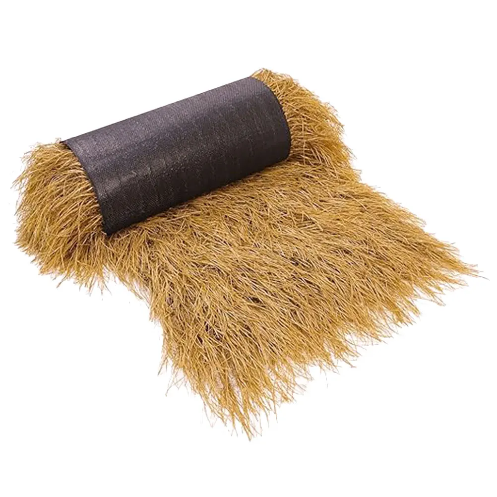 Decorazione per tetto in paglia simulata finta, tetto in paglia artificiale, resistente ai raggi UV al 100%, per giardino, patio, balcone, esterno, decorativo fai da te