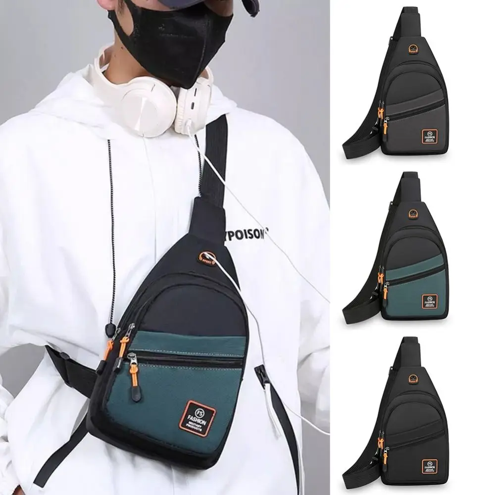 

Portable Wear-resistant Chest Bag Waterproof MultiFunctional Crossbody Bags Casual Nylon Shoulder Bag Running