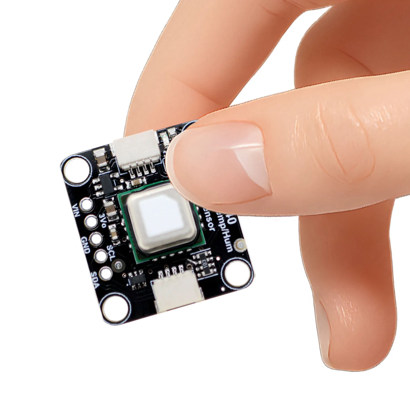 SCD41 CO2 Temperature Humidity Sensor STEMMA QT Qwiic I2C 0x62 Microcontroller MicroPython PCB Module