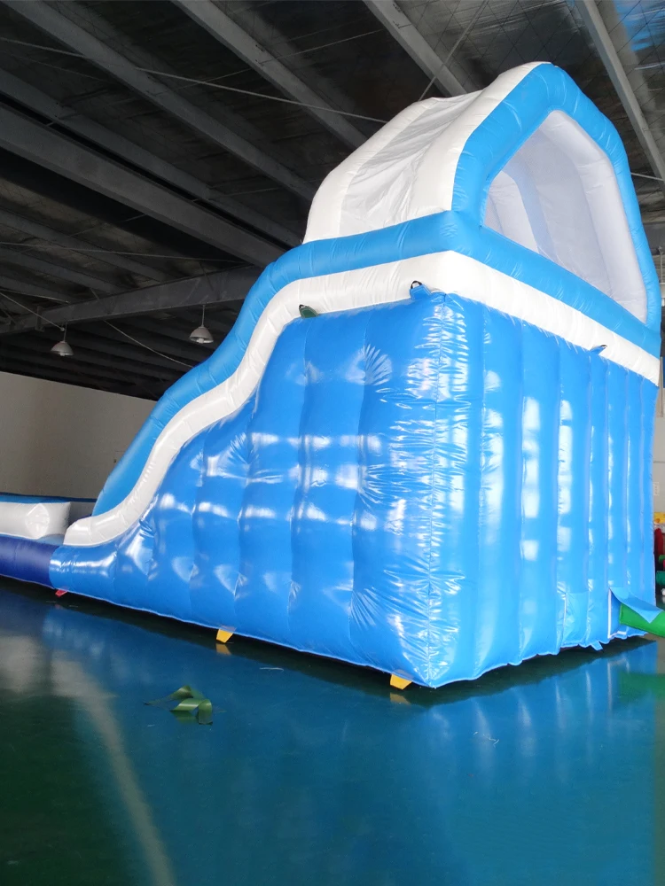 Dolphin Inflatable Slide Jumping bed Climbing wall Heavy Duty PVC Land Slide Biggest Inflatable Slide with Blower