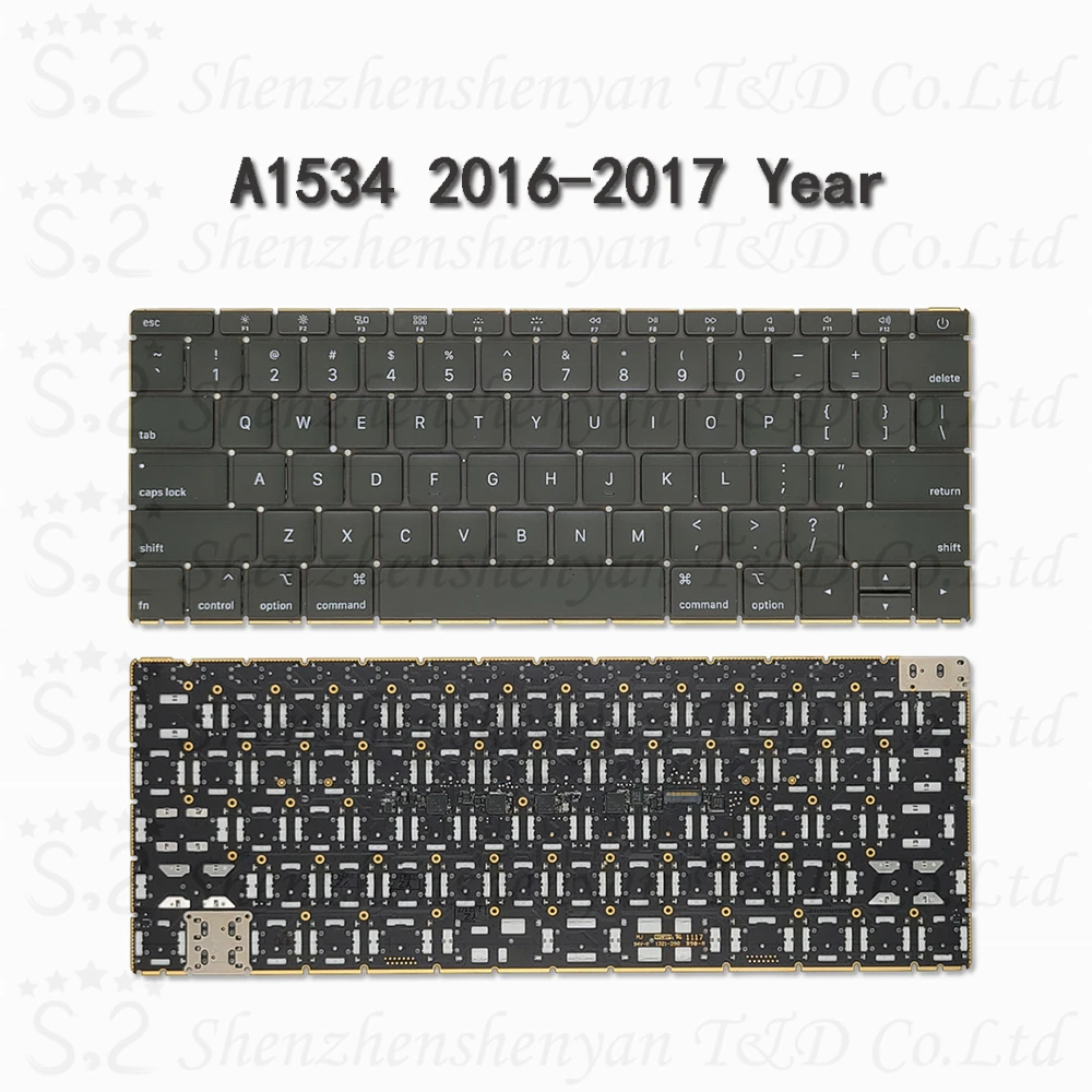 Teclado de repuesto para ordenador portátil, accesorio para Macbook Pro Air Retina A1534, A1706, A1707, A1708, A1990, A2141, A2337, A2338, A2442, A2681