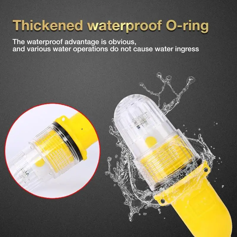 New Fishing Light LED Underwater Diving Signal Light Waterproof Torpedo Blinker Floating Fish Finders view 2