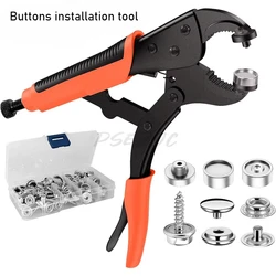 201 Stainless Steel Rust Proof Fixed Four Fold Buckle Pliers and Buttons Installation Tool