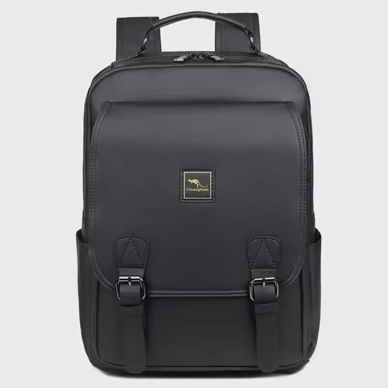 

men's backpacks waterproof leather travel backpack for men laptop bag school bag mochilas de hombre 백팩 남성 USB + headphone jack