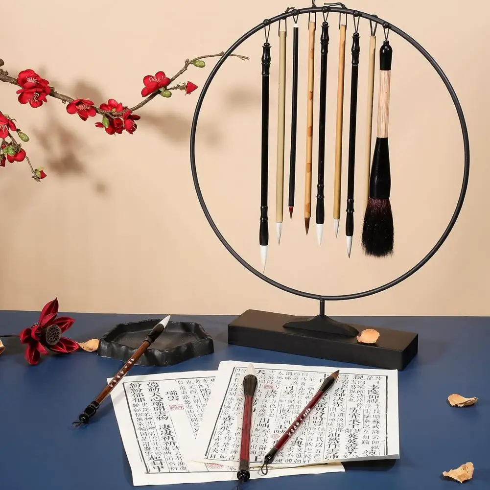 Ensemble de pinceaux chinois pour la pratique de la calligraphie et de la peinture, stylo d'interconnexion, ensemble d'écriture, encre Sumi, dessin, fournitures scolaires, bambou, 1 ensemble