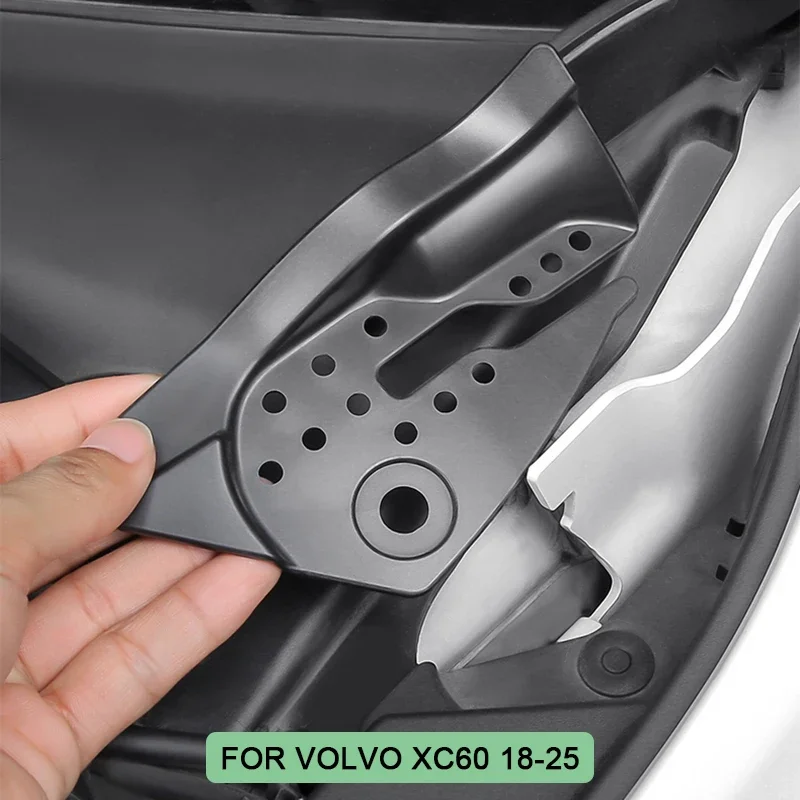 4pcs Car Anti-leaf Debris Blocking Wiper Drain Retrofit Hood-drain Hole Accessories for Volvo XC60 2018-2025 Rain Gutter Covers