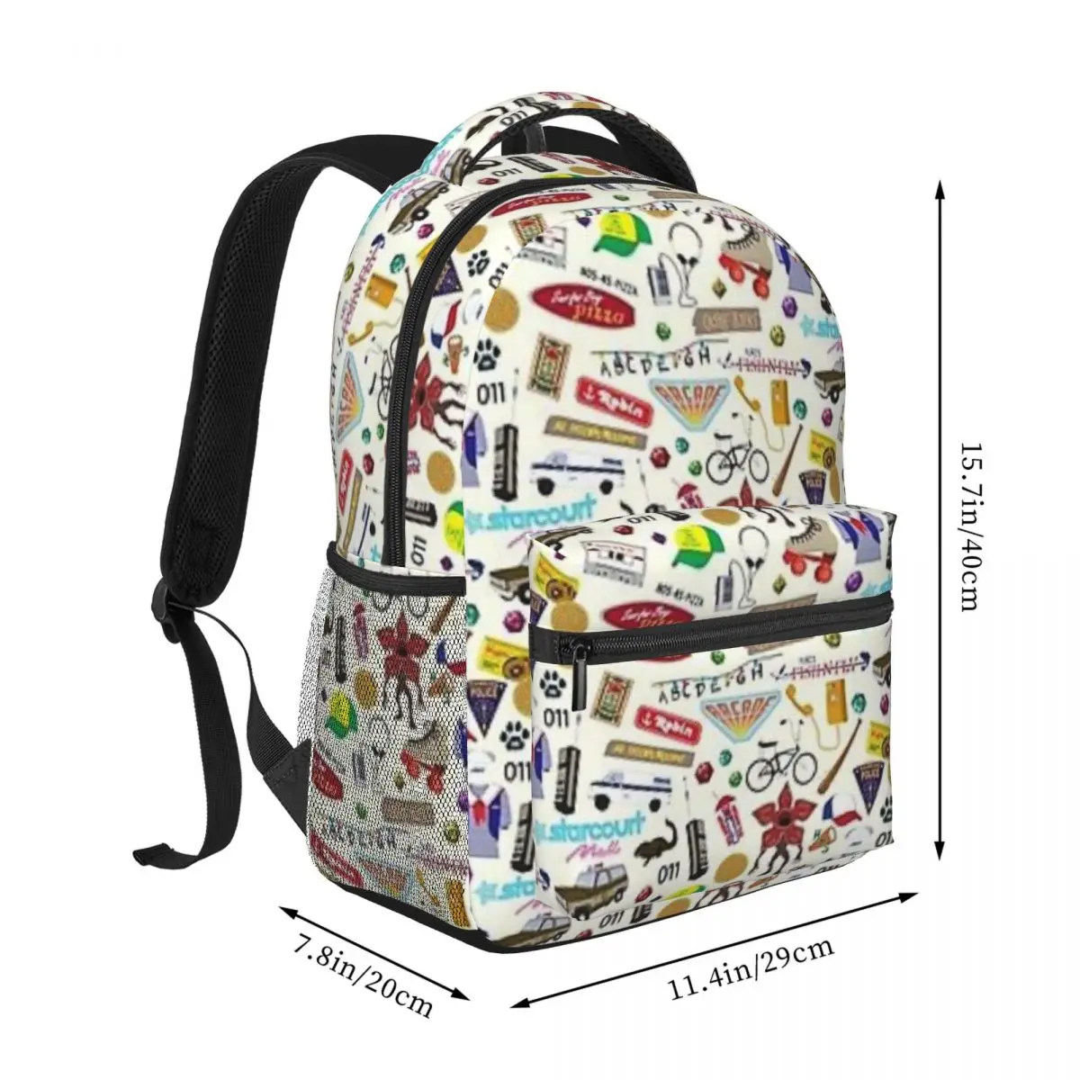 Stranger-Things-pattern New Fashion zaino impermeabile ad alta capacità Trendy Girls Boys Laptop School Book Bag