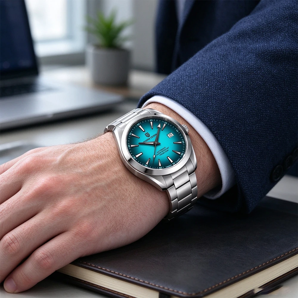 2026 PAGANI DESING V2 A150 Ice Blue Diving Series Men Mechanical Watch 40MM Sapphire Glass Stainless Steel 100 Waterproof Men Automatic Watch Gift Watch