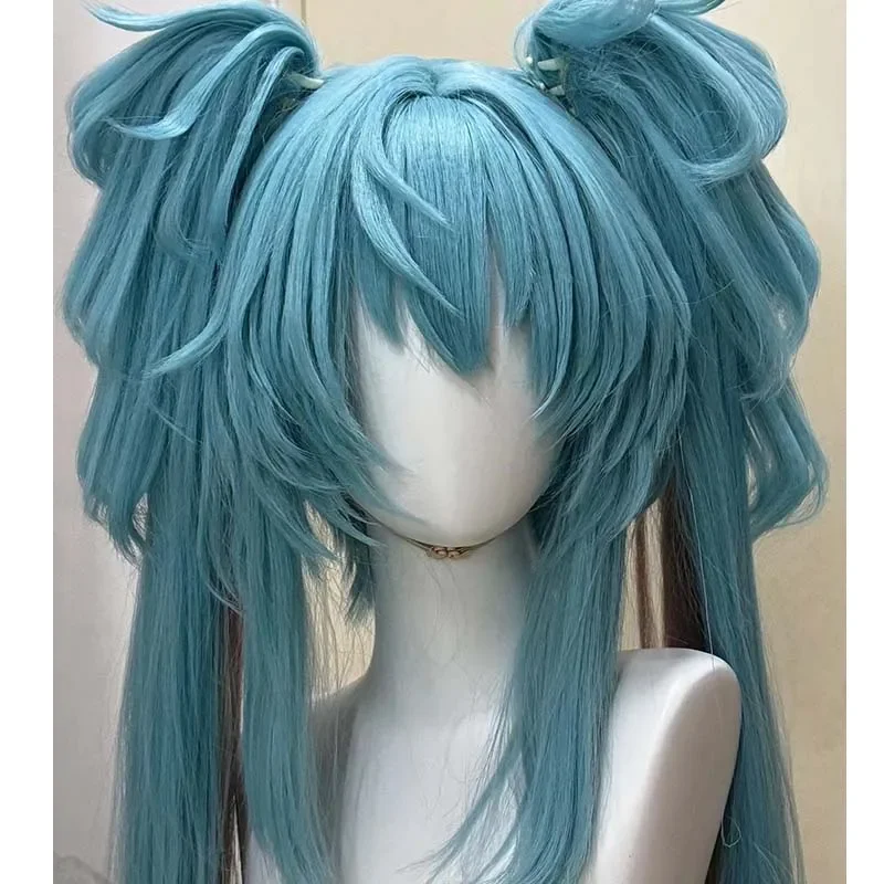 90 cm Snow Mikuu/120 cm Demone Mikuu Parrucca Cosplay Anime Cosplay Parrucca per capelli resistente Protezione per parrucca2025
