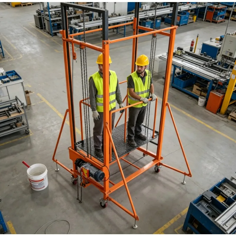 

Best-Selling New Heavy Duty Electric Scaffolding Platform Adjustable Height Folded Steel Design for Home Use