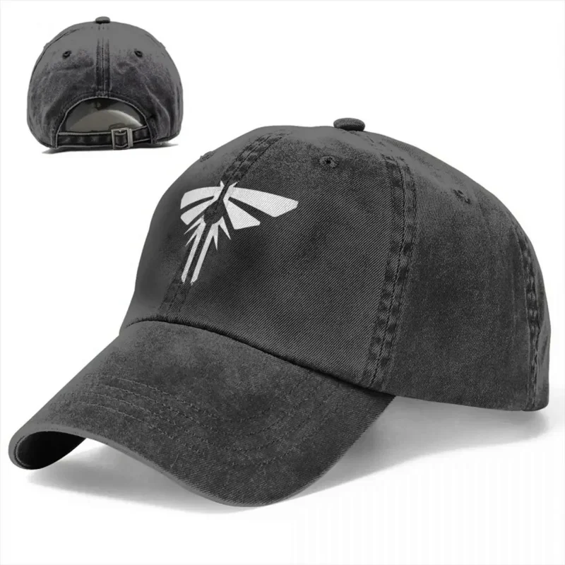 TLOU The Last Of Us Unisex Style Baseball Cap Fireflies Logo Distressed Denim Caps Hat Casual Outdoor Activities Sun Cap