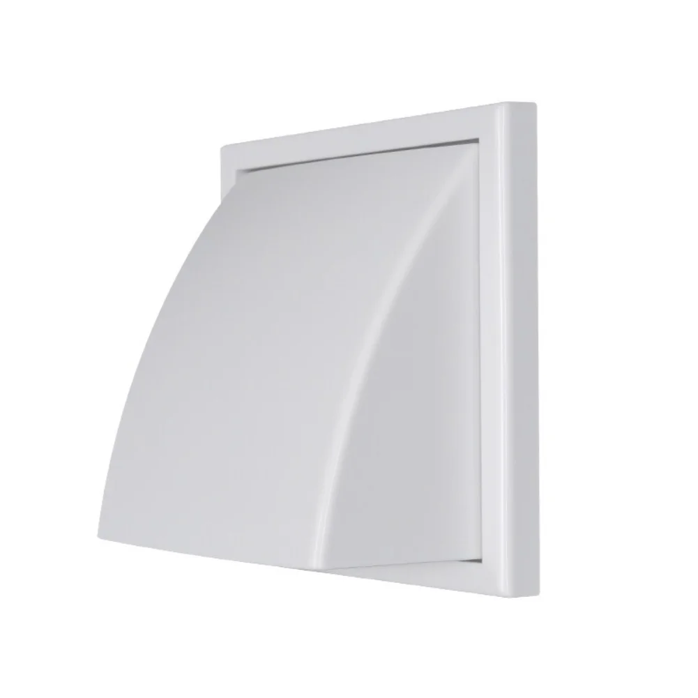 ABS Exhaust Hood ABS Exterior Wall Ventilation Grille Range Hood Duct Air Outlet With Valve For Range Hoods