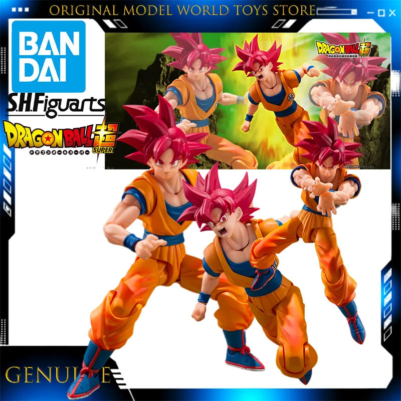 

Original Bandai S.H.Figuarts SUPER Saiyan God Son Goku God Aura Figure Anime Action Model Figurals Brinquedos Toys