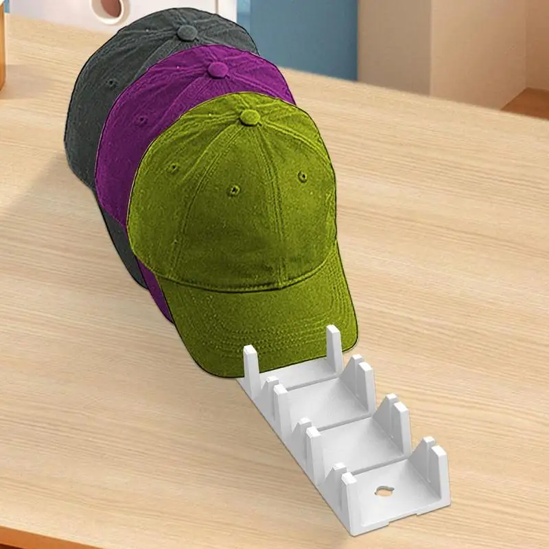 Hat Holder Stand Tabletop Baseball Cap Display Rack Small Ball Cap Stand Tabletop Fitted Hat Storage Rack No Install Non-Slip