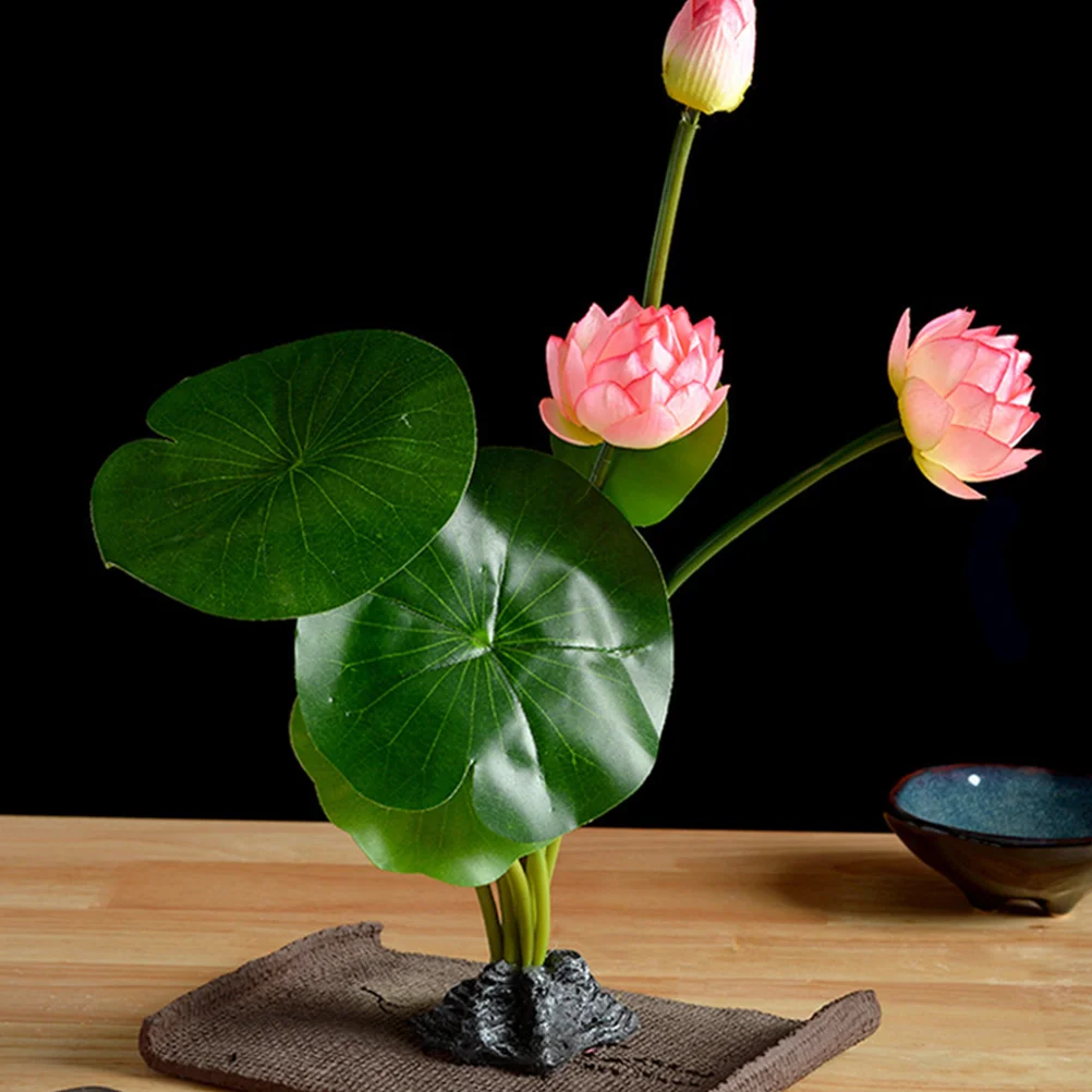 

Lotus Decoration Sushi Plate Flower Artificial Ornament Dish Resin Plastic Long Life Photo Prop Japanese Food Shops Creative