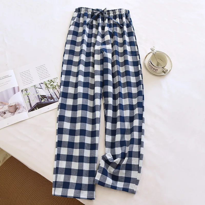 Neue Stil Heißer Verkauf Gewaschene Baumwolle Plaid Pyjama Hosen Für Erwachsene Von Einrichtungs Baumwolle Hosen Baumwolle Pyjamas Männer Schlaf Bottoms