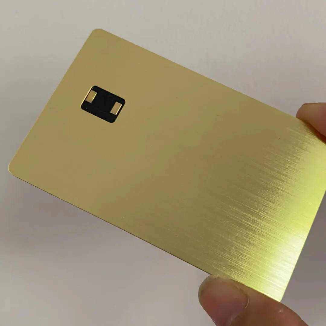4442 Chip slot Dual Interface Tap to Pay NFC Metal Credit Card