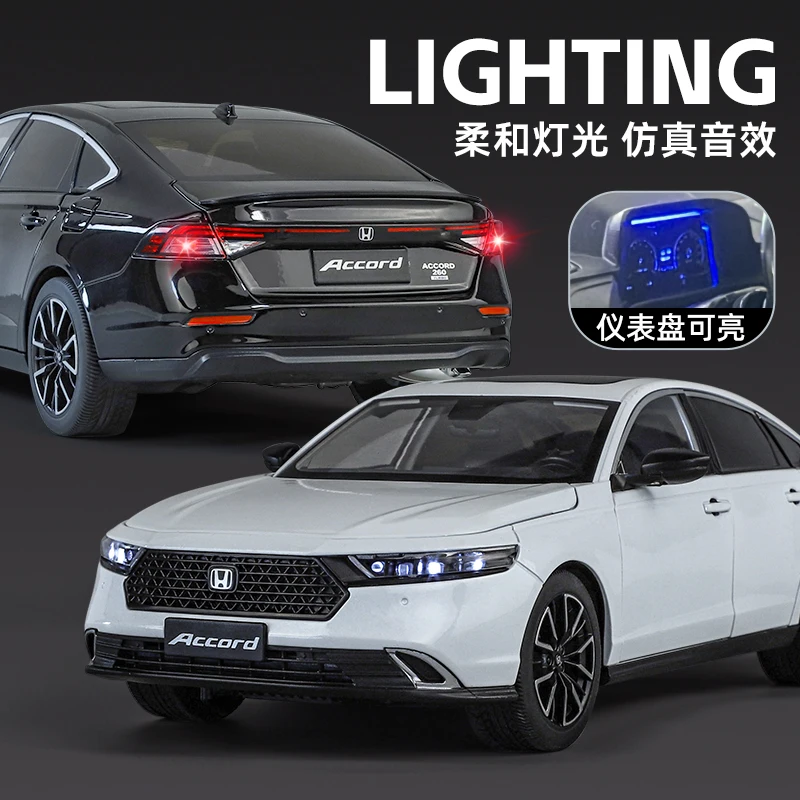 Authorized 1:18 HONDA Eleventh Accord Alloy Car Model Diecasts Metal Vehicles Car Model Simulation Collection Toy Man's Gift