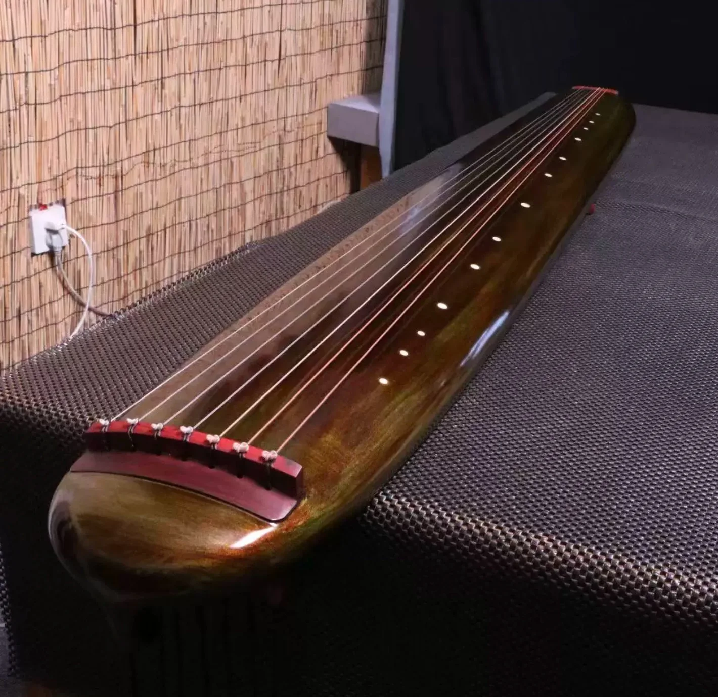 Handmade Guqin Hundun Style Raw Lacquer Traditional Chinese 7 String Zither Musical Instrument