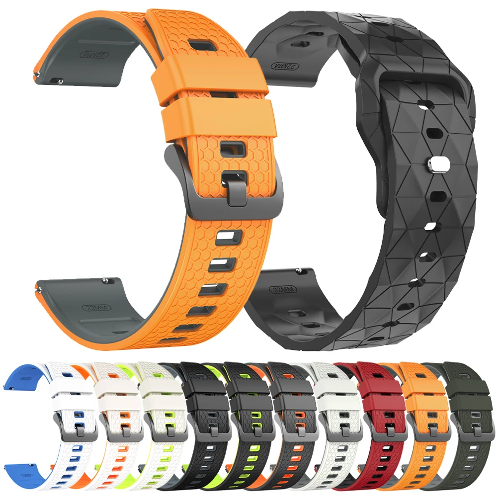 Bracelet de montre 22mm pour COROS APEX 4 42mm/PACE 4/PACE 3/APEX 2 Pro/46mm, Bracelet de remplacement, Bracelet de sport en Silicone