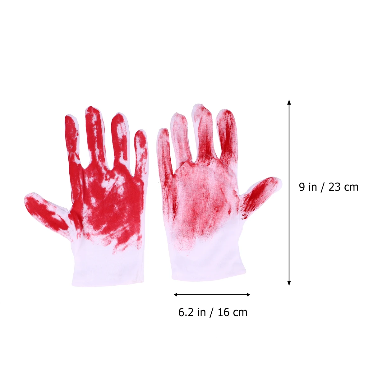 

2 Pairs Halloween Party Props Stuff Bloody Gloves Clothing Decorations for Kids Decorative Vinyl Home