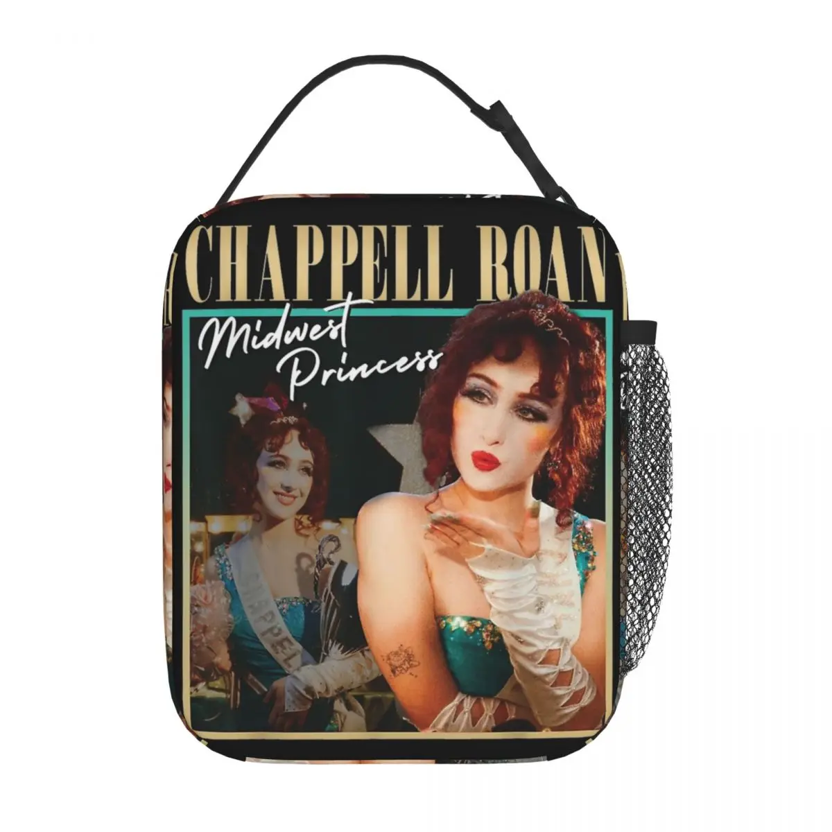 Retro Chappell Roan Singer Bootleg Insulated Lunch Bag For School Midwest Princess Food Box Portable Cooler Thermal Bento Box