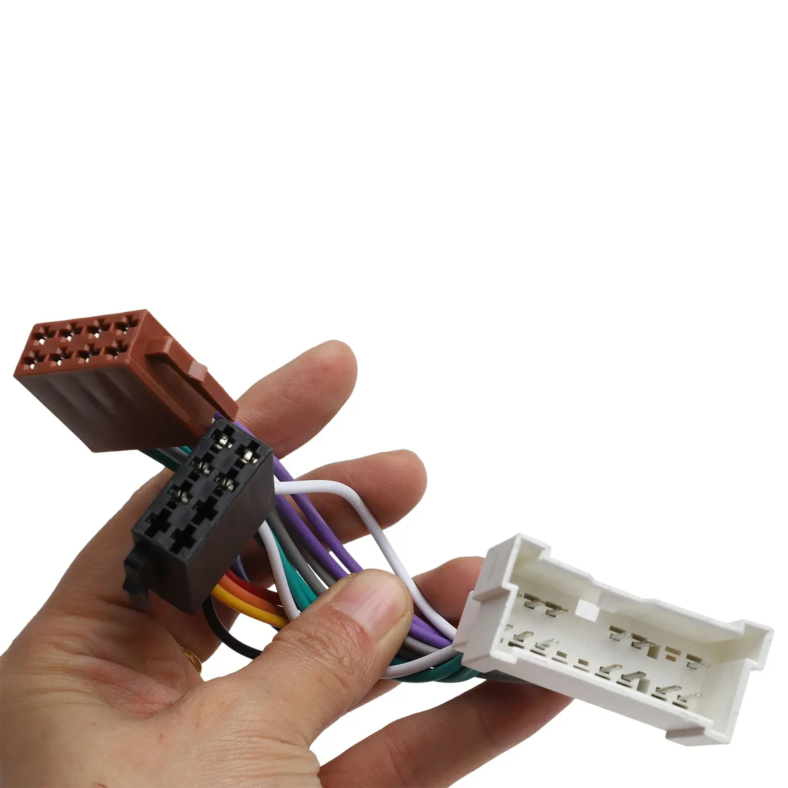 Car Radio For ISO Female Adapter for Hyundai and For Kia Models Compatible with Radio Systems Using 16Pin For ISO Connector