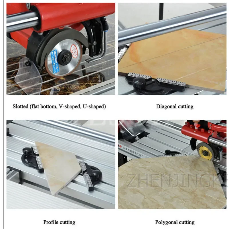 Fully Automatic Cutting Machine Desktop Ceramic Tile Stone Multifunction Electric Tool 220V Dry Cut Wet Cut 800/1000/1200/1800MM