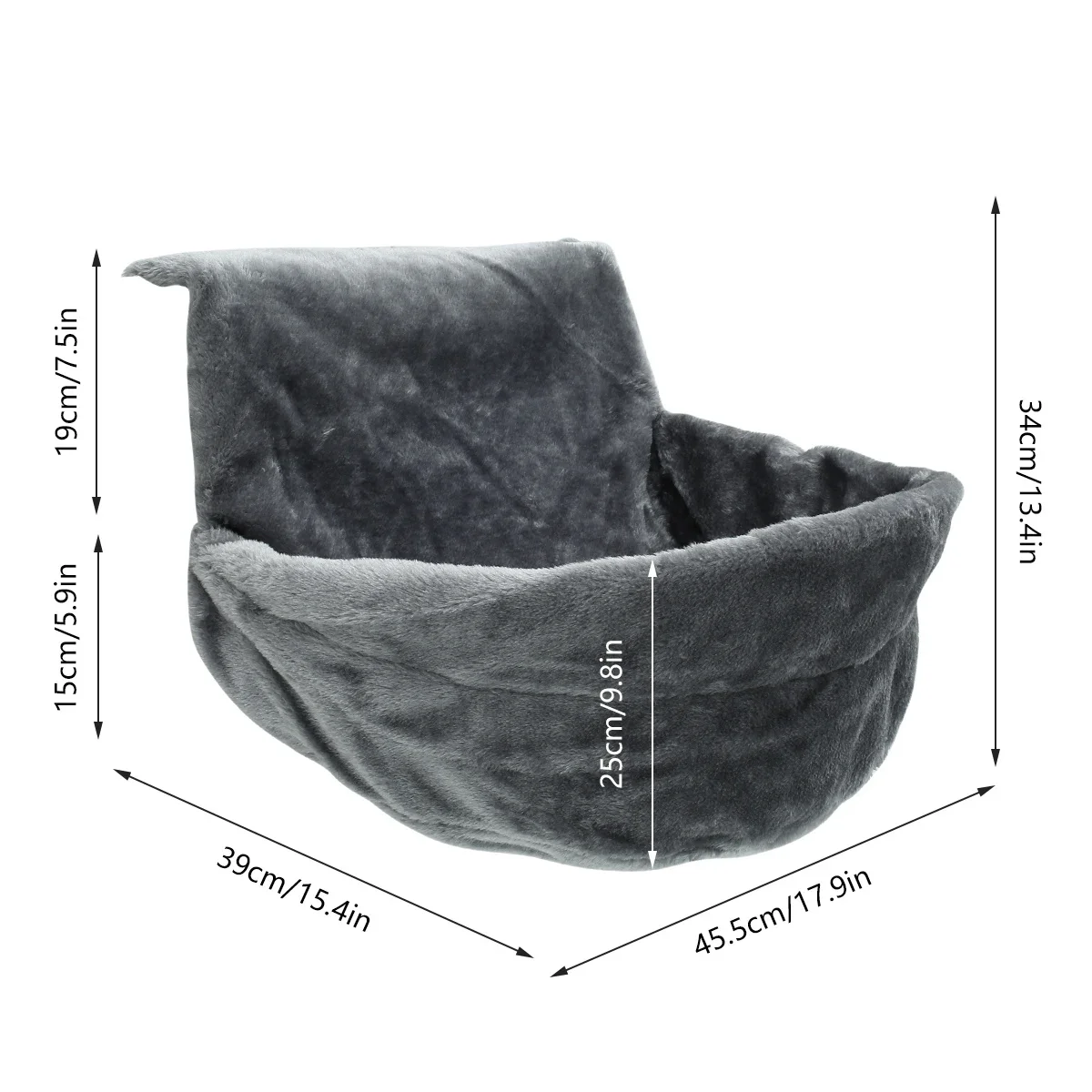 Hanging Cat Bed Cat Radiator Bed Removable Cat Hammock Pet Beds with Metal Frame Luxury Warm Fleece Basket for Cats Accessories