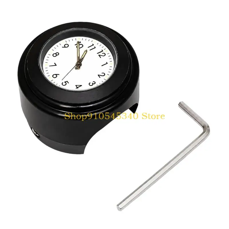 U2JA Motorcycle Handlebar Clock with Analog for Daily Travel Use