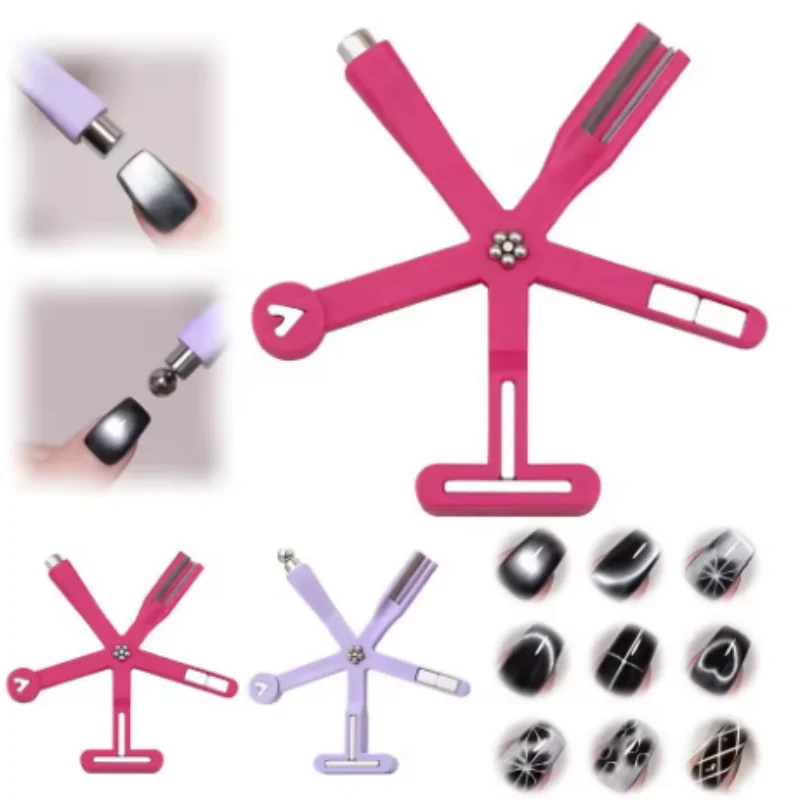

9 in 1 Nails Art Multifunction Magnet Stick Powerful Cat's Eye Nail Polish Absorbent DIY Nail Tools Professional Supplies