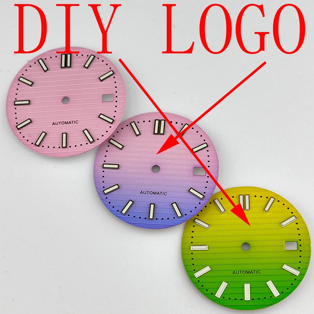 Reloj deportivo NH35 para hombre, cronógrafo con esfera degradada, calendario único, fecha, accesorios, 30,5mm, nuevo