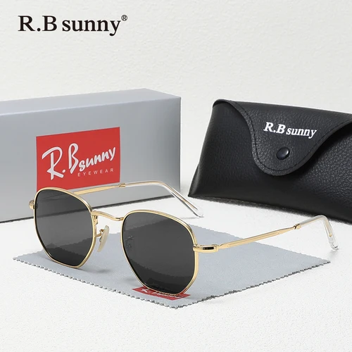 Gafas de sol con montura de aleación polarizadas UV400, gafas de sol de conducción informales para mujeres y hombres, accesorios para gafas de vacaciones