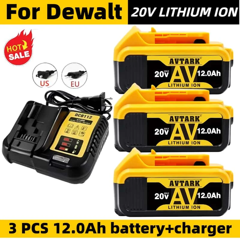 NEW Original 20V 8000mAh Lithium Replacement Battery For Dewalt 18V 20V DCB184 DCB200 DCB182 DCB180 DCB181 DCB201 DCB206 tools