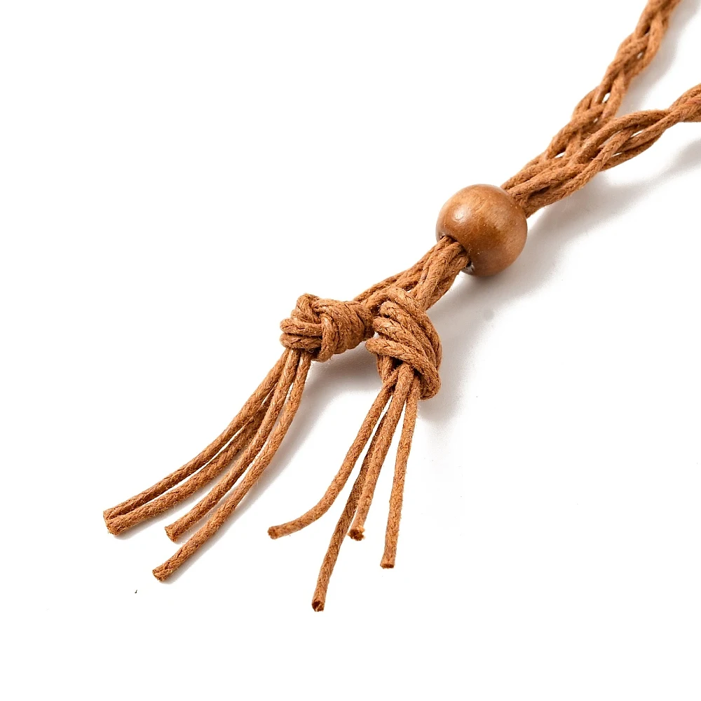 10 Stück geflochtene Wachsschnur für Makramee-Beutel, Halskettenherstellung, verstellbare Holzperlen, mehrfarbig, für austauschbaren Steinschmuck – Detail 19