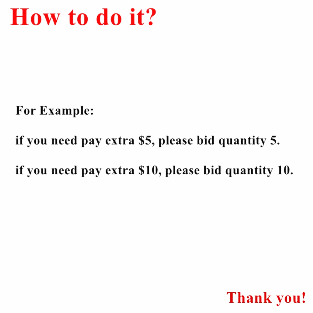 For Shipping Fee/Postage/Price Difference image 2