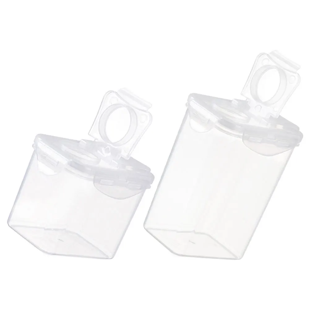 

2Pcs Storage Jar Airtight Clear Plastic Jars for Dried Fruits Grains Nuts Kitchen Organizing Storage Jars Large Plastic Jar