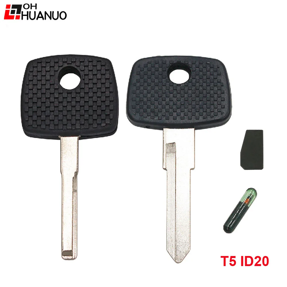 Transponder Car Key Shell Case Fob For Vito Actros Sprinter HU64 YM15 Uncut Blade With T5 ID20 Chip