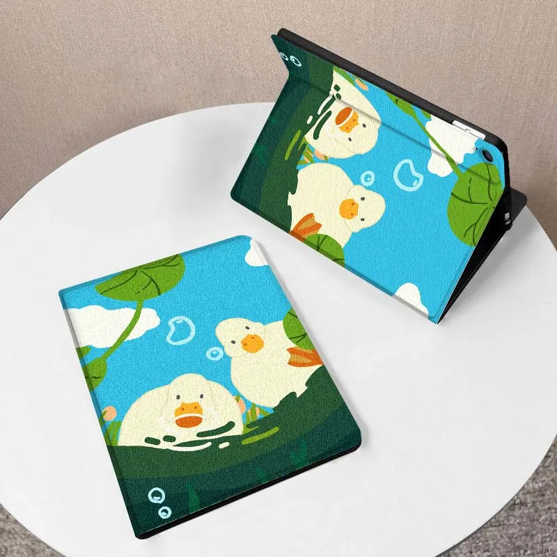 

Duck Illustration Pattern For Samsung Galaxy Tab A7 A9 A11 S6 A A8 Lite Plus 2025 10.4 10.5 10.1 Inch Tablet Case