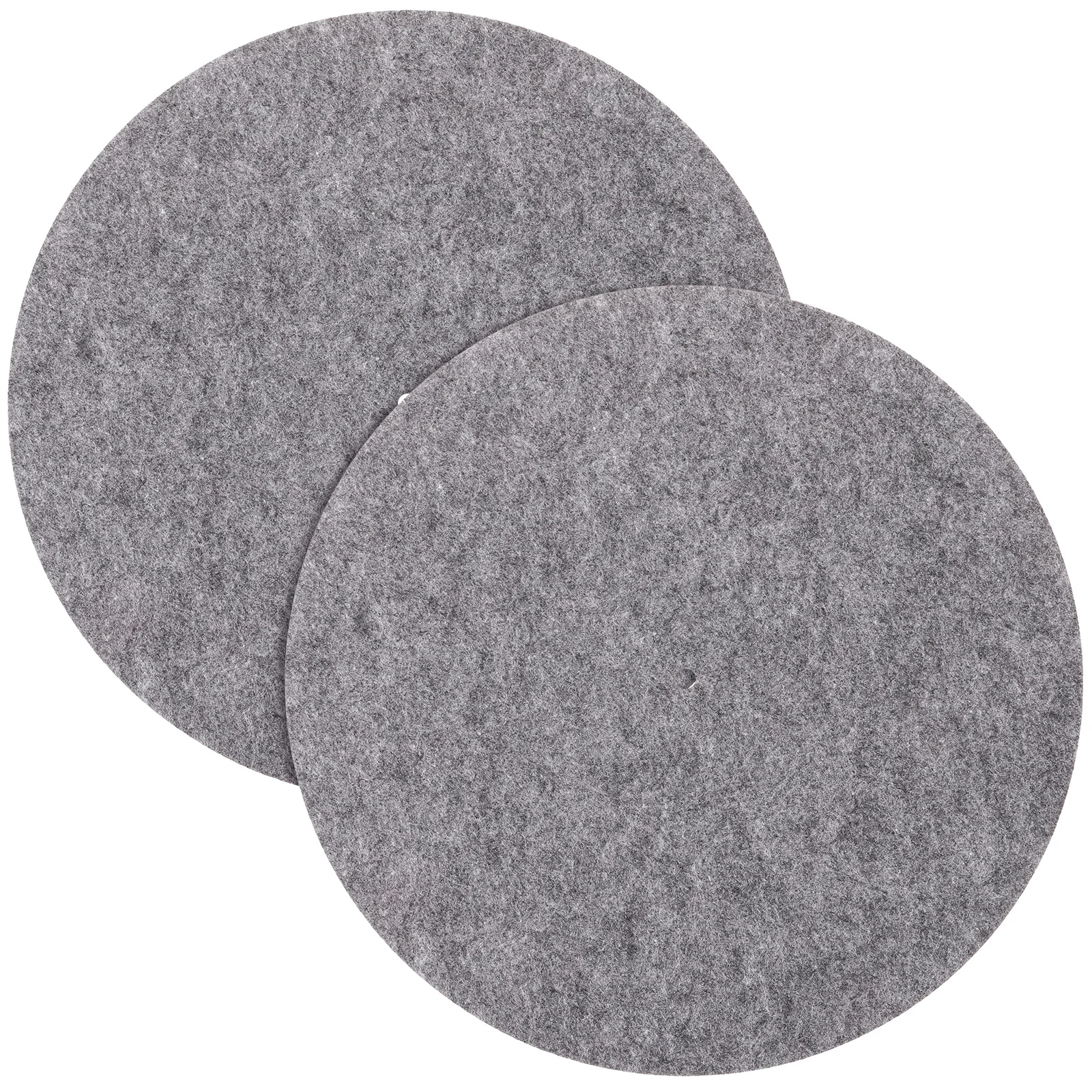

2pcs Record Mat Turntable Felt Vinyl Record Protective Mat Gray Slipmat Anti Scratch Protective Pad for DJ Accessories