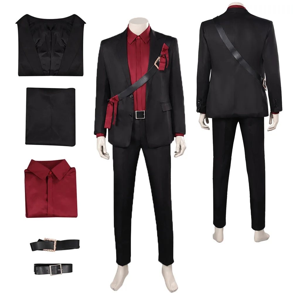 Anime Game Mortal Kombat Kenshi Takahashi Cosplay Costume ragazzi uomo adulto Business Suit RolePlay outfit Halloween Carnival Suit