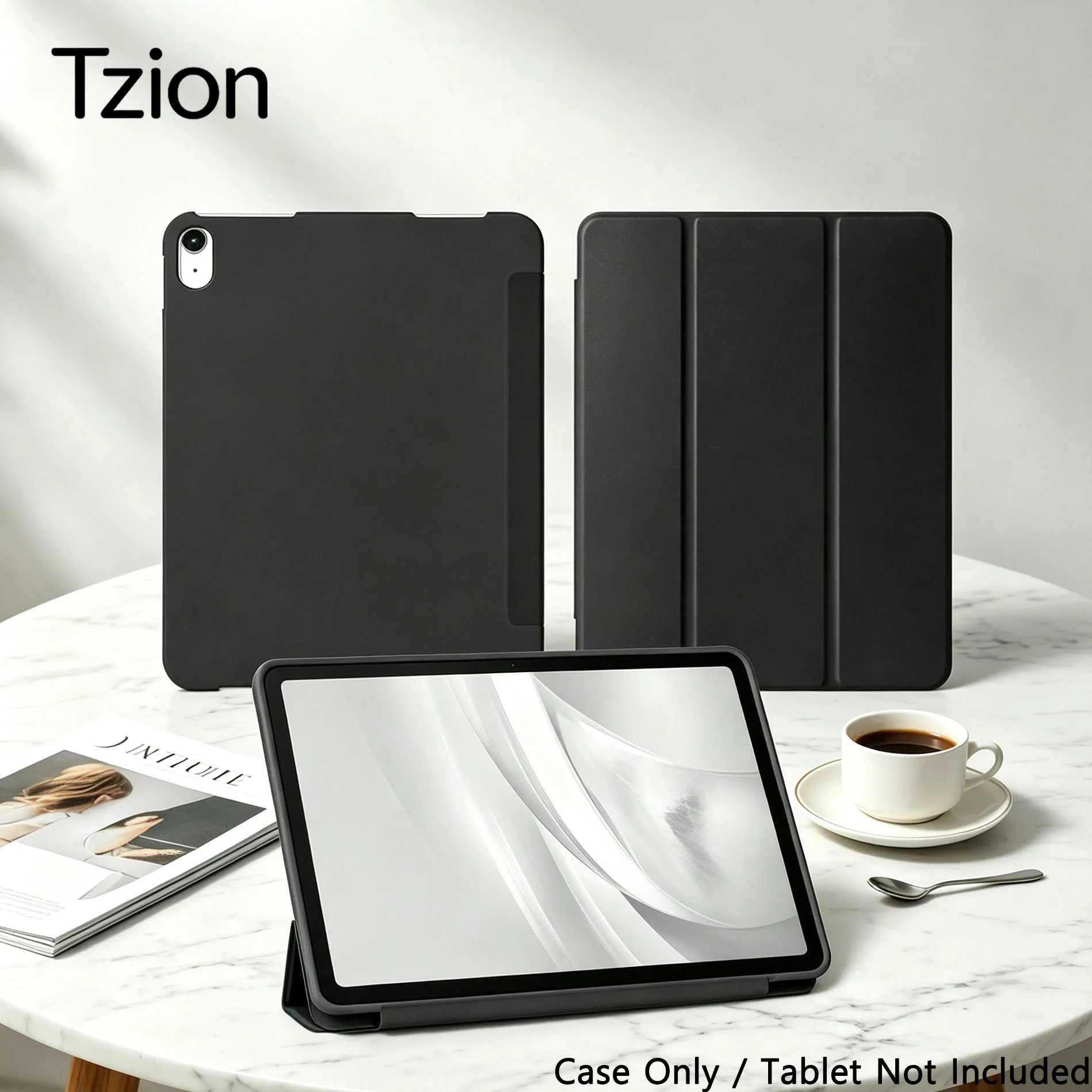 For Apple iPad 11th A16 11'' 2025 / 10th 10.9'' 2022 PU Leather Flip Smart Cover Magnetic Stand Case with Auto Wake/Sleep