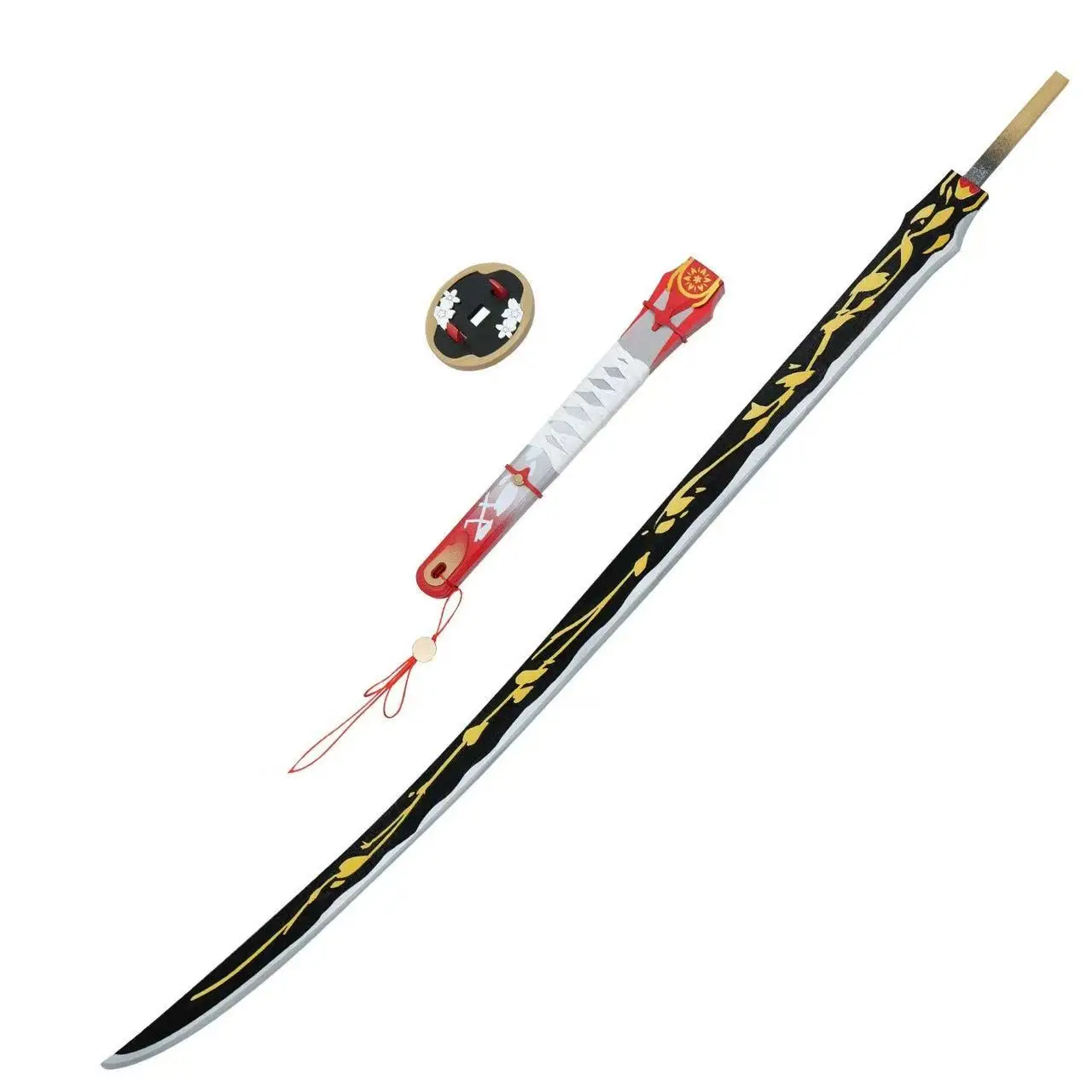 Hiyuki Cos Luminous katana Weapons Game Wuthering Waves Cosplay Prop Long Sword Scabbard Prop Halloween Party Costume Accessory
