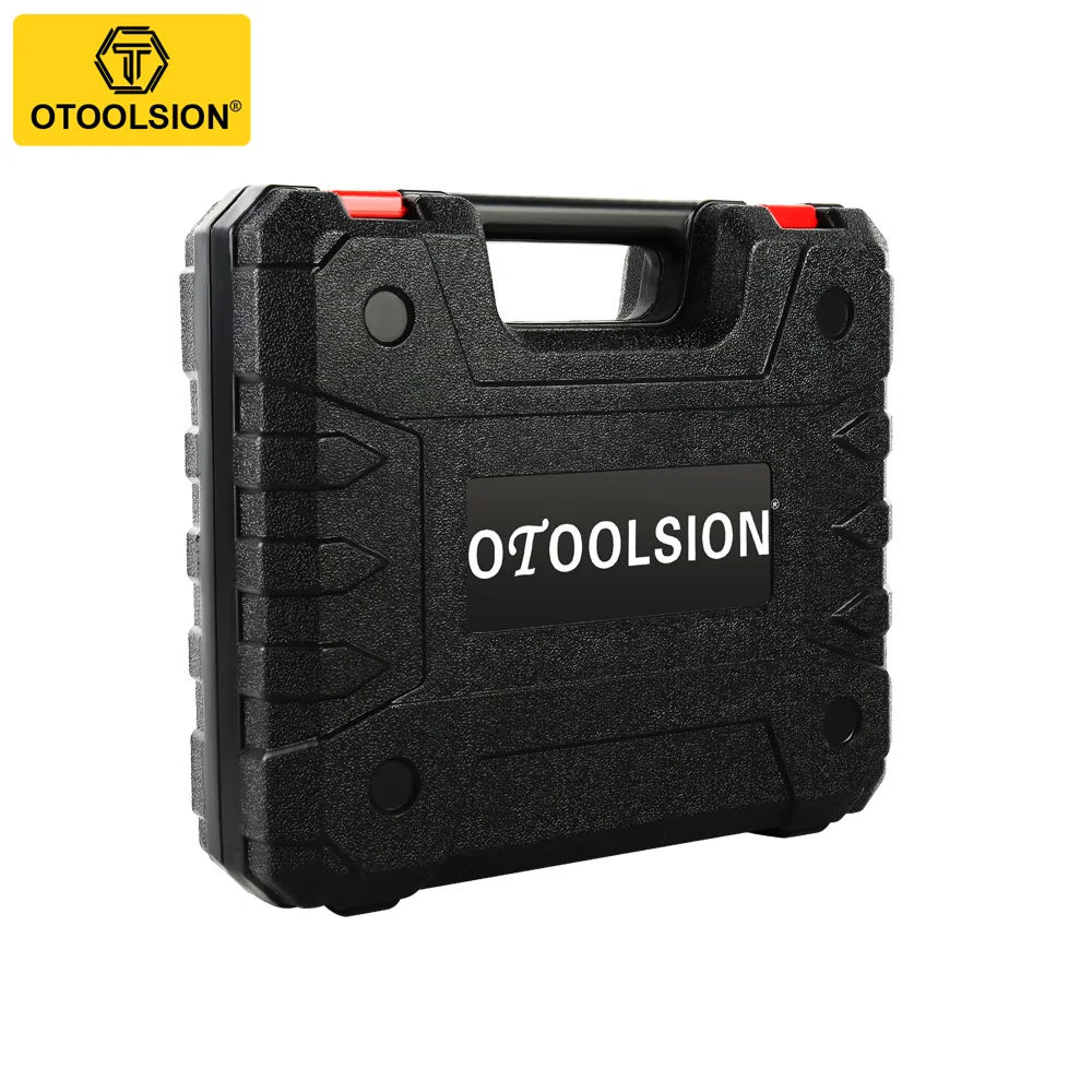 OTOOLSION Safety Instrument Tool Box ABS Plastic Storage Toolbox Equipment Tool Case Suitcase Not include Electric Drill