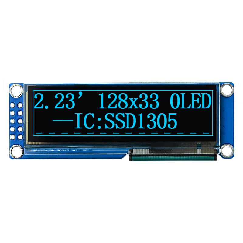 

2.23 inch OLED Display 128*33 Resolution OLED Screen SSD1305 Driver SPI Interface 10Pin Blue Light