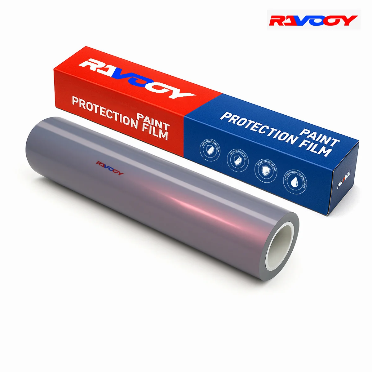 

Glossy Metallic Gray Pink Color PPF TPU Paint Protection Film Car Wrap Invisible Scratch Resistant Anti-Yellowing Hydrophobic