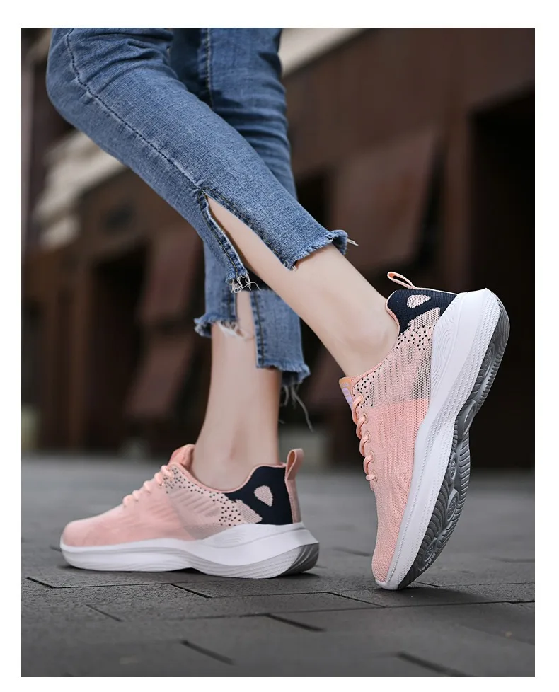 Vrouwen Casual Schoenen Mode Ademende Walking Mesh Platte Schoenen Sneakers Vrouwen 2024 Gym Gevulkaniseerde Schoenen Dames Schoenen