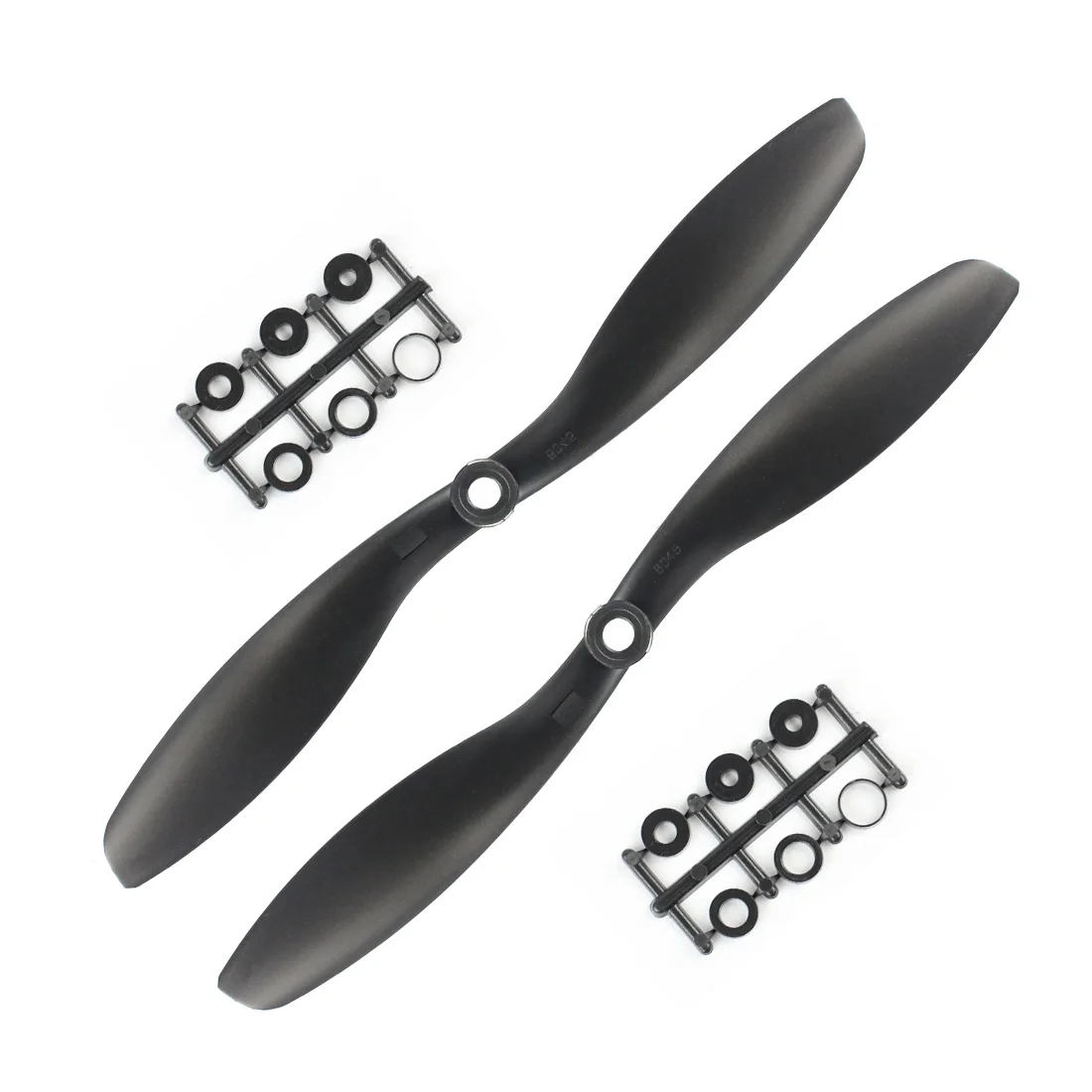 ShenStar 10Pairs 8x4.5 CW CCW 8045 Propeller Nylon Prop 2-Blades with 3/4/5/6mm Washers for Multi-Copter Quadcopter Plane Part