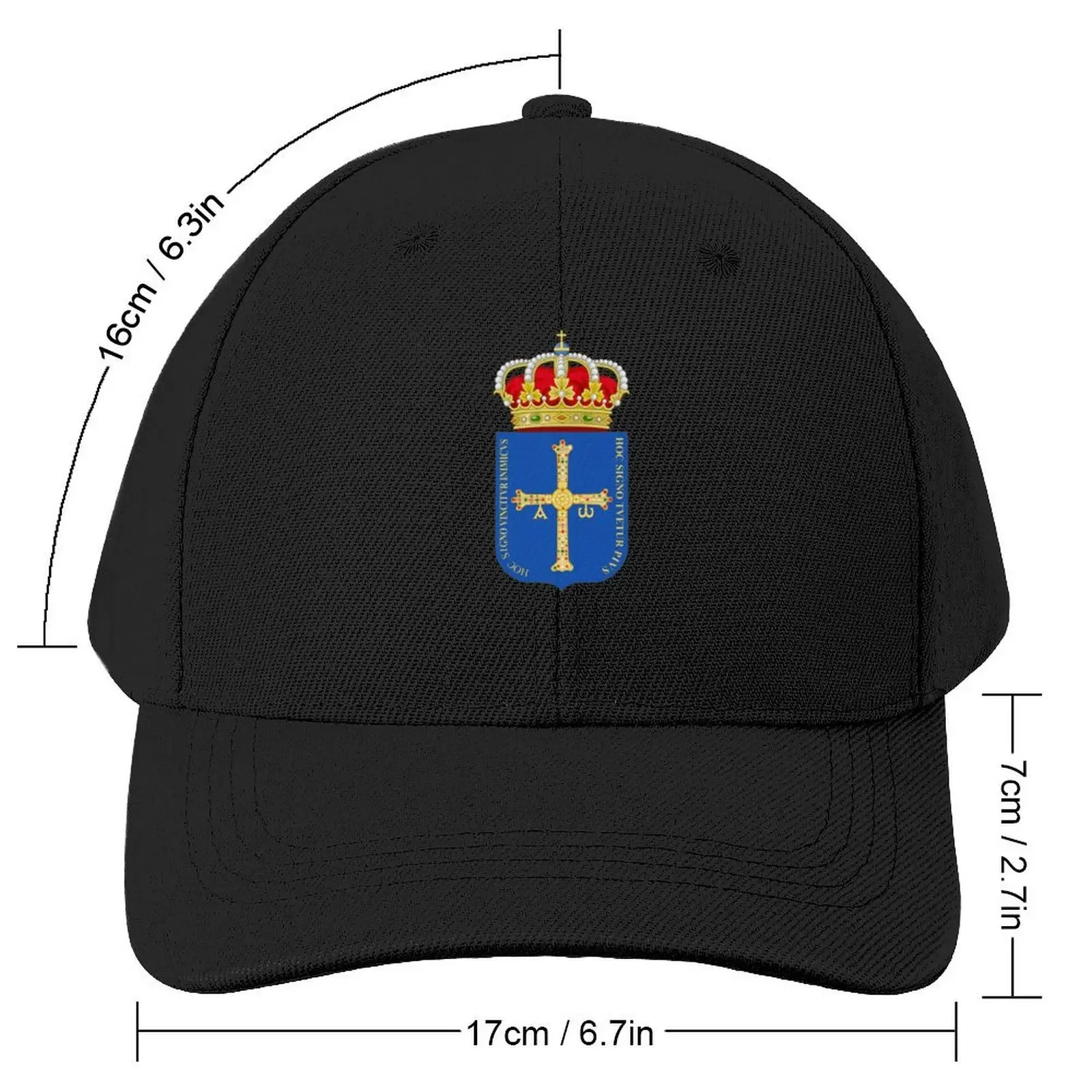 Coat of Arms of Asturias, Spain Baseball Cap tea Hat custom Hat Sun Hat For Children Boy Child Women's