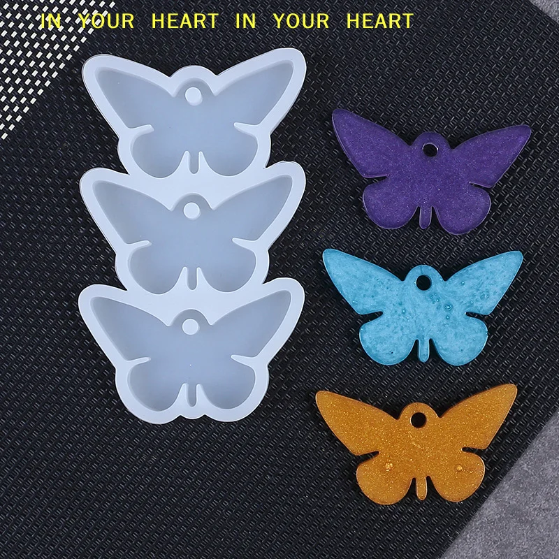 DIY Epoxy Earrings Charms Silicone Mold For Jewelry Making Keychain Tag Casting DIY Craft 8/12pcs Round Oval Pendants Resin Mold